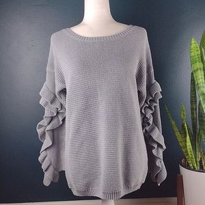 B Sharp Ruffle sleeve sweater